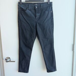 Express Conscious Edit Black Mid Rise Skinny Jeans Size 6S